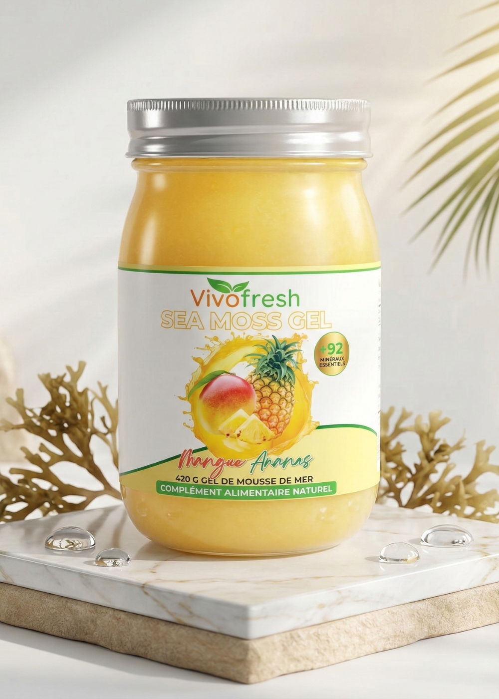 92 minéraux essentiels dans chaque cuillère VivoFresh